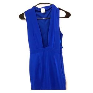 Blue cocktail dress